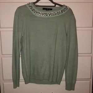 Sea foam green chic sweater